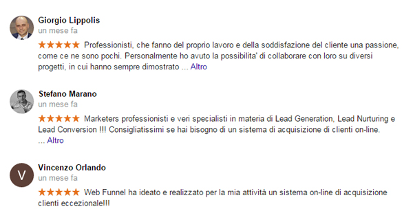 recensioni su google - parte 1